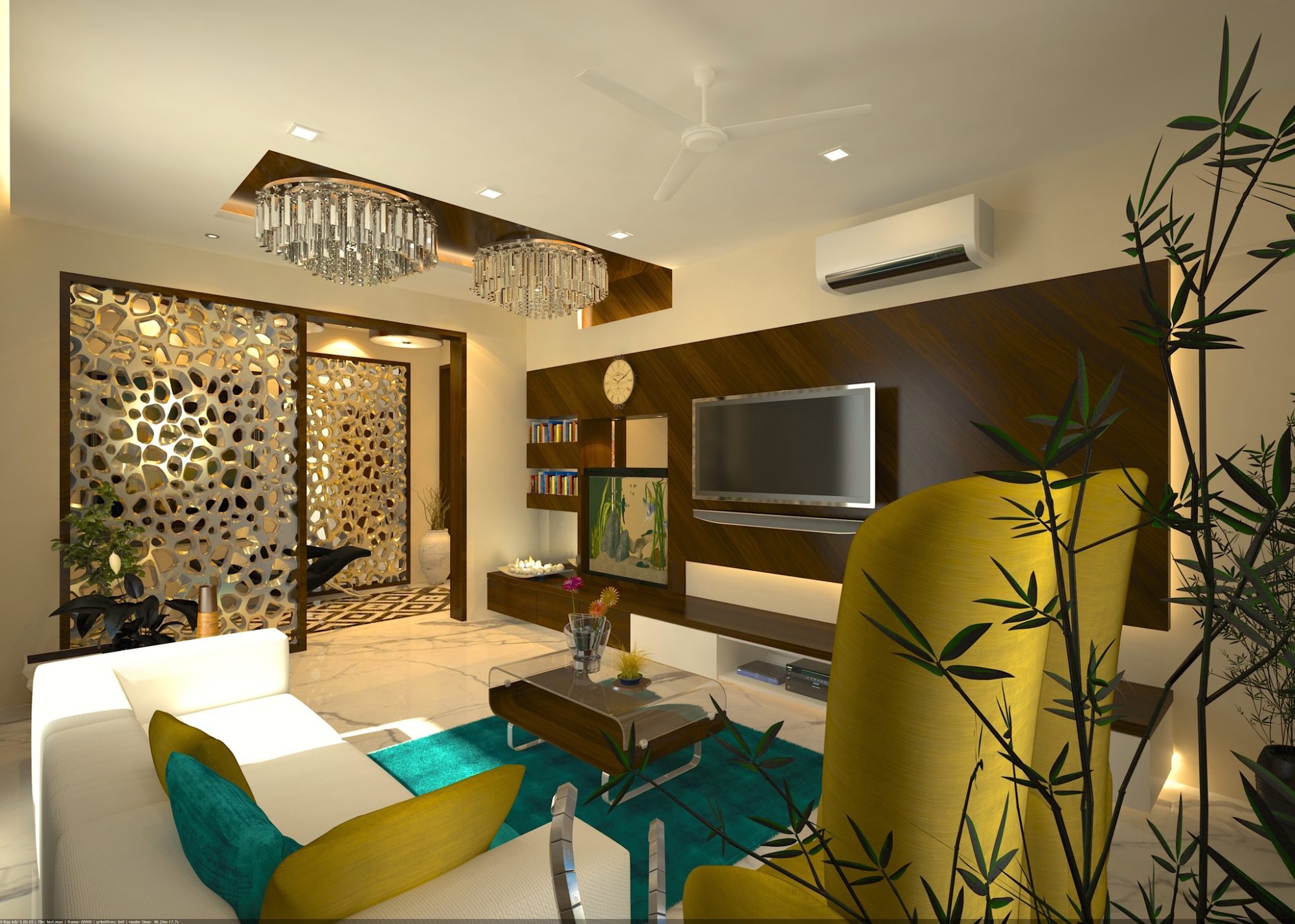 Luxury living room interior